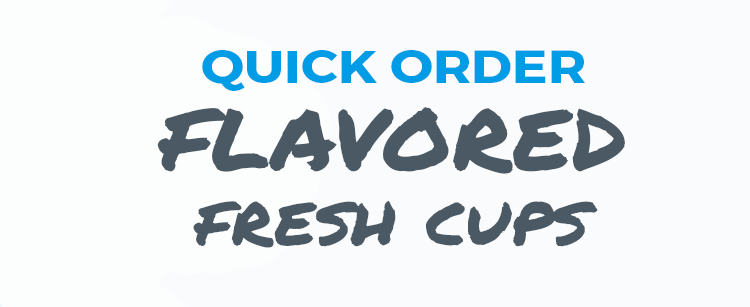 flavored coffee fresh cups